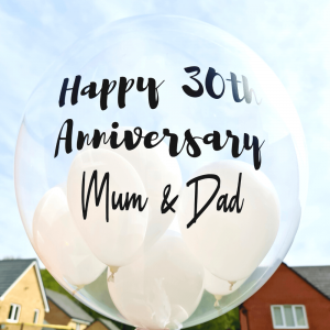 Personalised Bubble Balloon Filled With Mini Balloons
