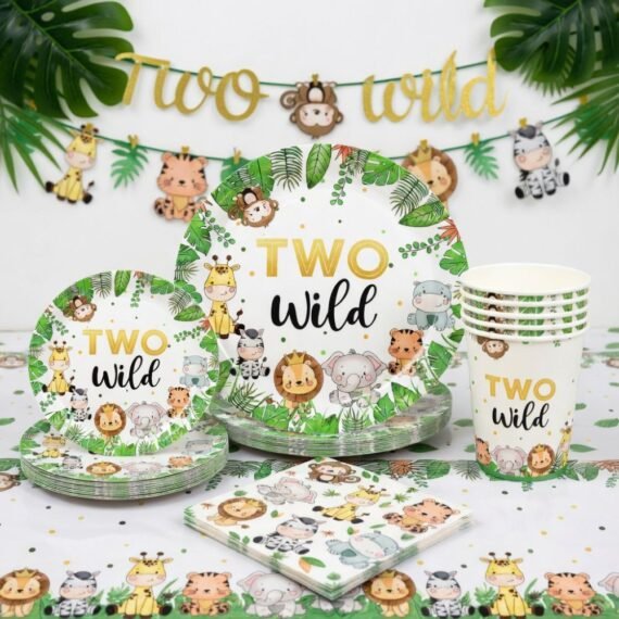 TWO Wild Birthday Tableware