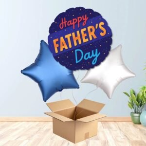 Blue Happy Fathers Day Balloon Bouquet