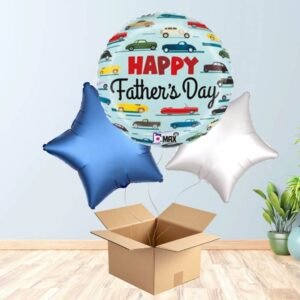 Happy Fathers Day Cars Balloon Bouquet
