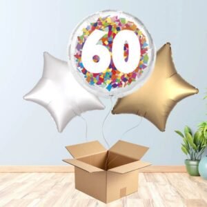 Colourful 60th Birthday Balloon Bouquet